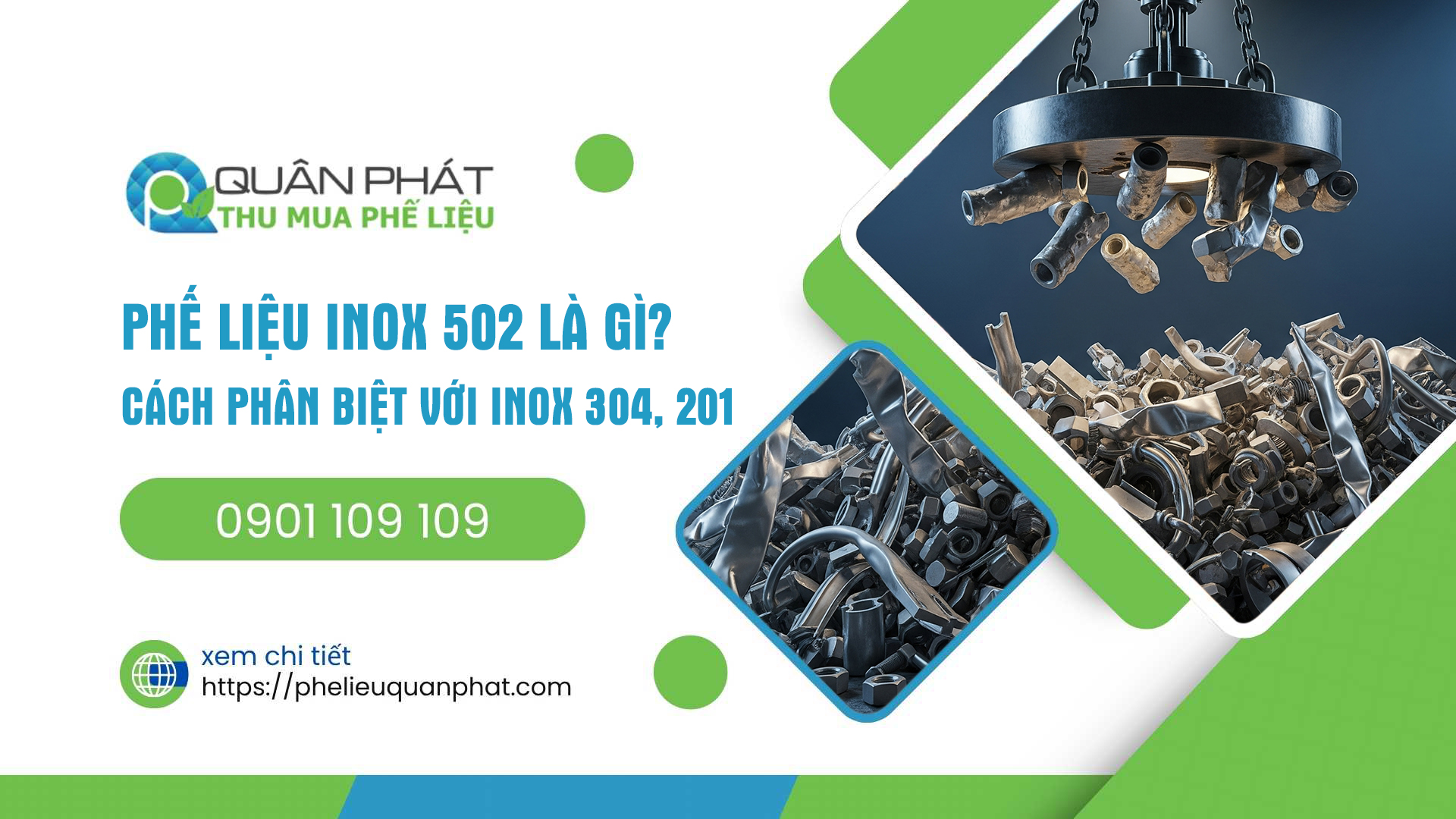 Phế liệu nhôm nguyên chất sáng bạc trong kho thu mua.